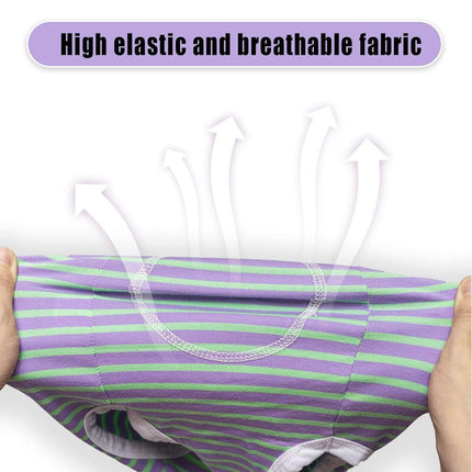 Striped Dog Clothes Belly Protector Vest Tummy Wrap Shirt for Small Dogs Puppies