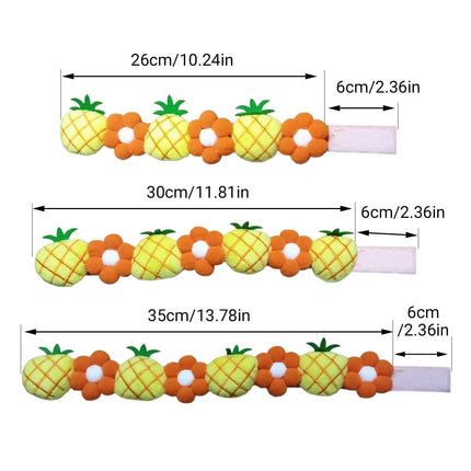 Pet Collar Plush Pineapple Flower Adjustable Small Dog Cat Necklace S M L