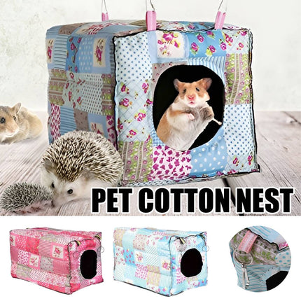 Pet Hammock Thick Warm Cotton Nest Cozy Winter Hanging Bed Hanging Pet Cradle