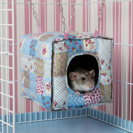 Pet Hammock Thick Warm Cotton Nest Cozy Winter Hanging Bed Hanging Pet Cradle