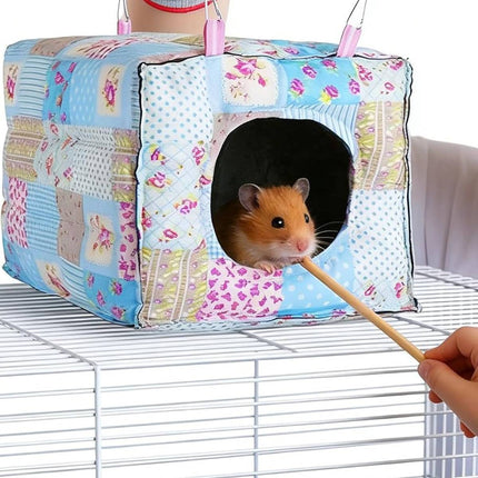 Pet Hammock Thick Warm Cotton Nest Cozy Winter Hanging Bed Hanging Pet Cradle