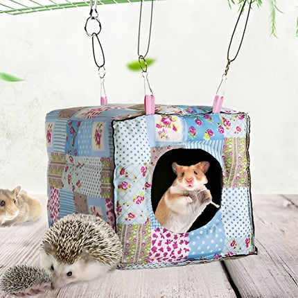Pet Hammock Thick Warm Cotton Nest Cozy Winter Hanging Bed Hanging Pet Cradle