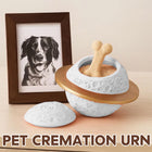 Pet Memorial Urn Planet Shape Sealed Keepsake Box for Cat Dog Ashes Cement