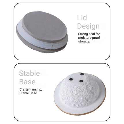 Pet Memorial Urn Planet Shape Sealed Keepsake Box for Cat Dog Ashes Cement
