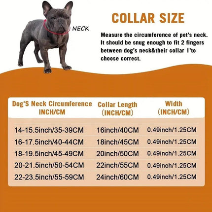 Cuban Chain Metal Dog Collar Pet Training Necklace for Small Medium Large Dogs