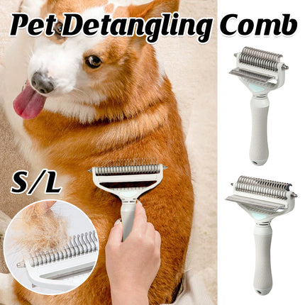 Pet Grooming Brush Hair Removal Anti Tangle Cat Dog Home Detangling Comb Pets
