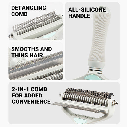 Pet Grooming Brush Hair Removal Anti Tangle Cat Dog Home Detangling Comb Pets