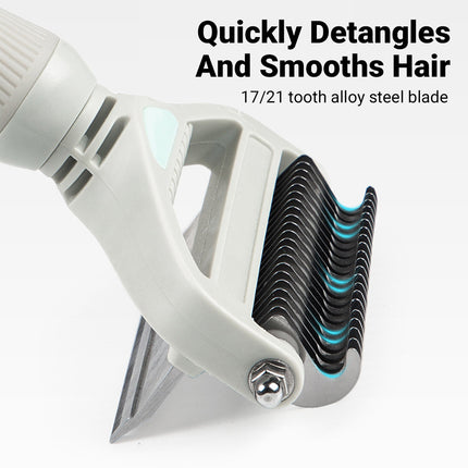 Pet Grooming Brush Hair Removal Anti Tangle Cat Dog Home Detangling Comb Pets