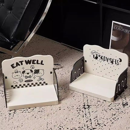 Pet Dining Table Adjustable Height Durable Easy to Clean Dog Cat Bowl Stand