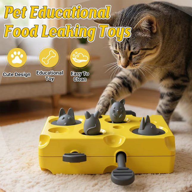 Pet Educational Food Leaking Toy Interactive Slow Feeder Non Toxic Durable