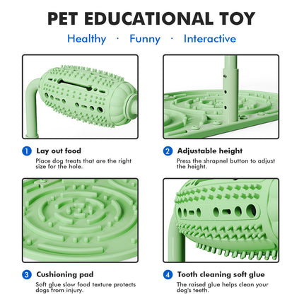 Pet Puzzle Feeder Toy Chew Stress Relief Interactive Roller For Dogs Cats
