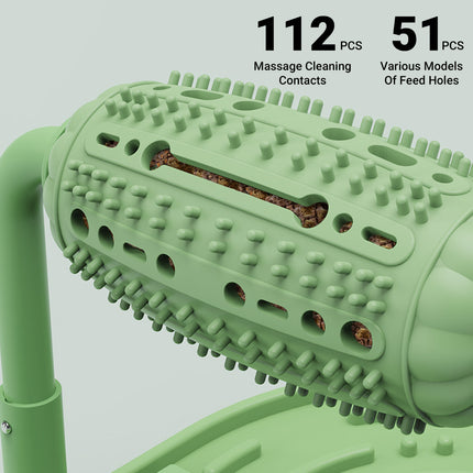 Pet Puzzle Feeder Toy Chew Stress Relief Interactive Roller For Dogs Cats