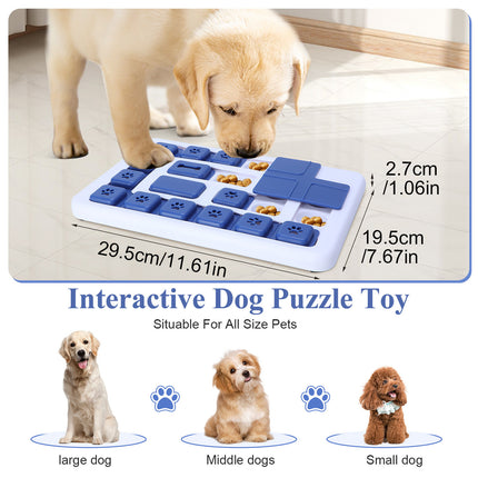 Pet Puzzle Toy Dog Cat Slow Feeder Leaking Sound Making Chew Toy Durable Safe
