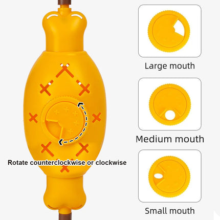 Pet Roast Meat Rolling Shaped Toy Slow Feeding Mental Stimulation for Dogs Cats