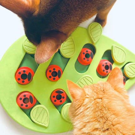 Cat Slow Feeder Bowl Puzzle Interactive Enrichment Toy Pet Educational Non-Toxic