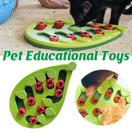 Cat Slow Feeder Bowl Puzzle Interactive Enrichment Toy Pet Educational Non-Toxic