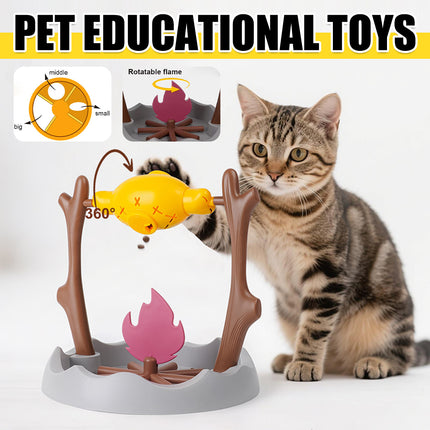 Pet Roast Meat Rolling Shaped Toy Slow Feeding Mental Stimulation for Dogs Cats