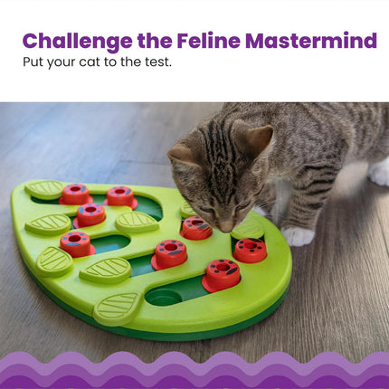 Cat Slow Feeder Bowl Puzzle Interactive Enrichment Toy Pet Educational Non-Toxic