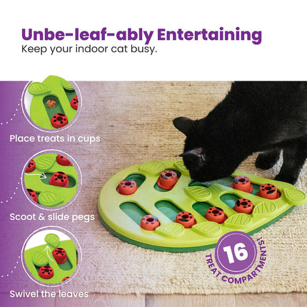 Cat Slow Feeder Bowl Puzzle Interactive Enrichment Toy Pet Educational Non-Toxic