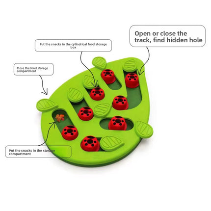 Cat Slow Feeder Bowl Puzzle Interactive Enrichment Toy Pet Educational Non-Toxic