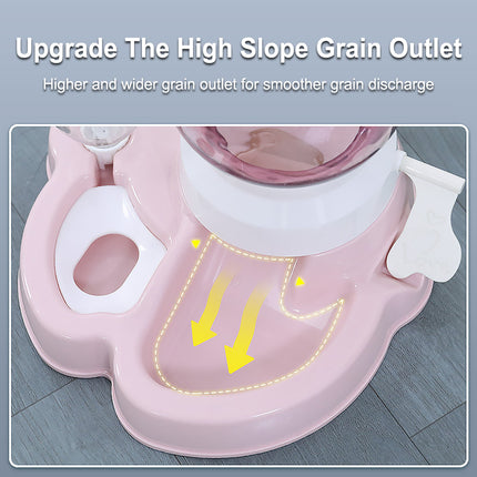 Cat Dog Feeder Water Dispenser Set Large Capacity Automatic Pet Feeding Bowl