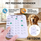 Pet Feeding Reminder Chart 3 Meals Daily Magnetic