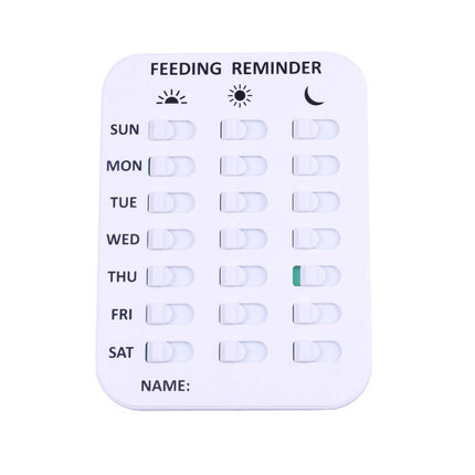Pet Feeding Reminder Chart 3 Meals Daily Magnetic