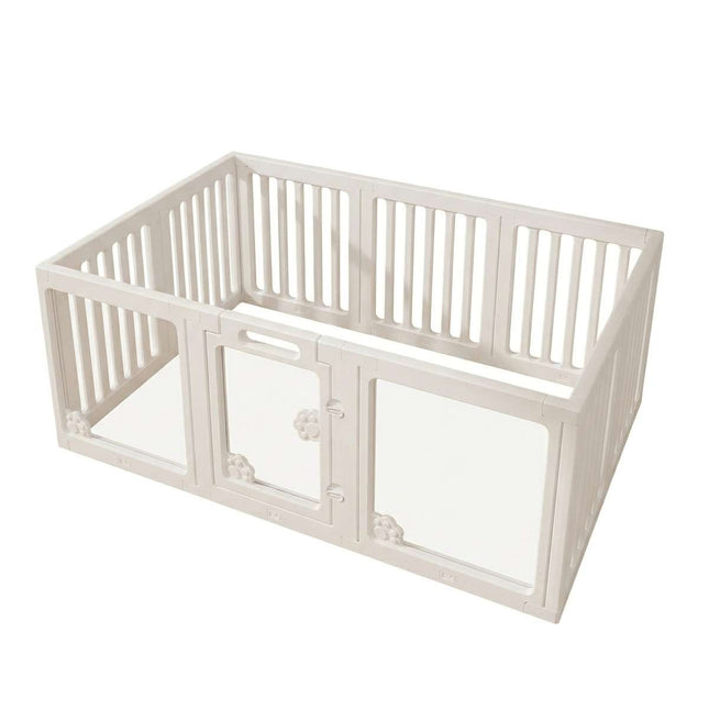 Modular Acrylic Dog Playpen 10 Panel Freestanding Fence