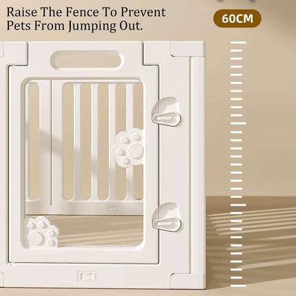 Modular Acrylic Dog Playpen 10 Panel Freestanding Fence