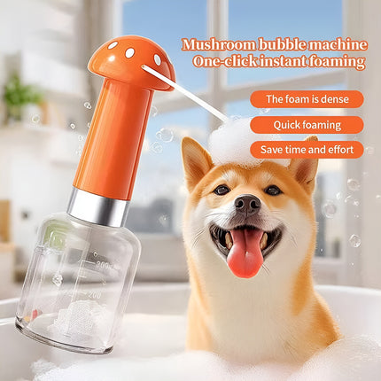 Handheld Pet Shampoo Foamer Dispenser Bottle for Dog Cat Grooming Bath Salon