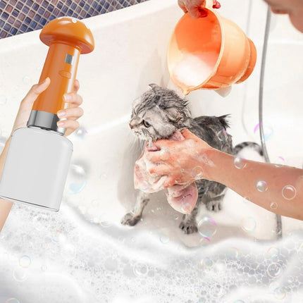Handheld Pet Shampoo Foamer Dispenser Bottle for Dog Cat Grooming Bath Salon