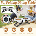 Foldable Pet Dining Food Bowl Table Non Slip for Dogs Cats Home Travel Daily Use