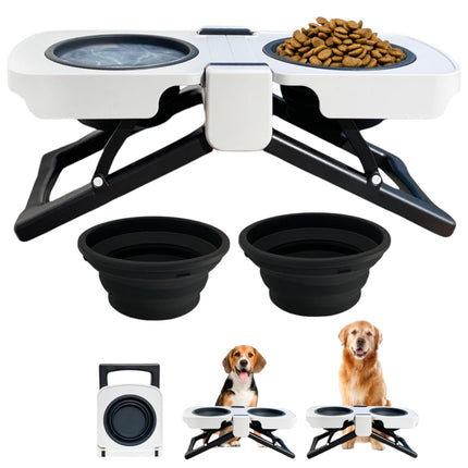 Foldable Pet Dining Food Bowl Table Non Slip for Dogs Cats Home Travel Daily Use