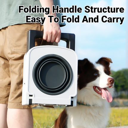 Foldable Pet Dining Food Bowl Table Non Slip for Dogs Cats Home Travel Daily Use
