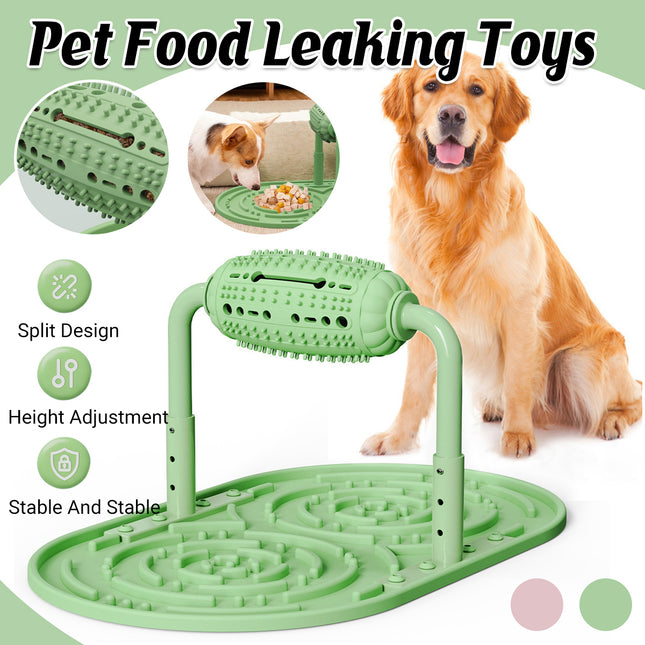 Pet Puzzle Feeder Toy Chew Stress Relief Interactive Roller For Dogs Cats
