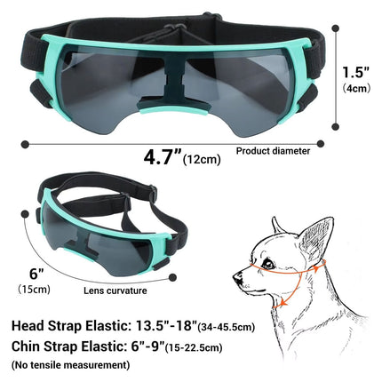 Pet Dog Sunglasses Goggles UV Eye Shield for Small Dogs Outdoor Travel Sunshade