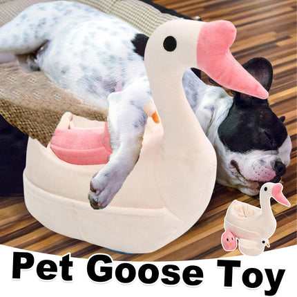 Goose Pet Chew Toy Interactive Bite Resistant Durable for Dogs Puppies Use