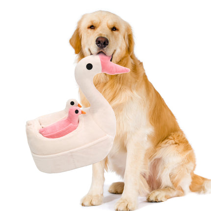 Goose Pet Chew Toy Interactive Bite Resistant Durable for Dogs Puppies Use
