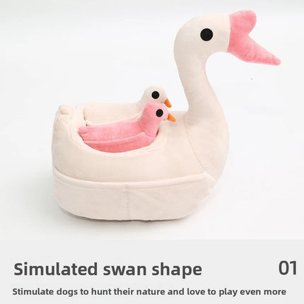 Goose Pet Chew Toy Interactive Bite Resistant Durable for Dogs Puppies Use