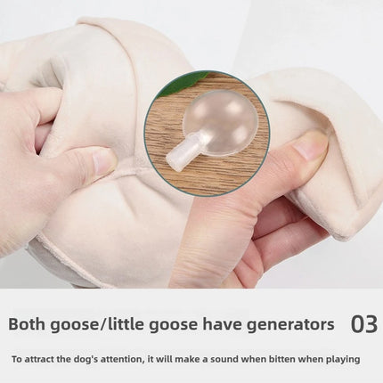 Goose Pet Chew Toy Interactive Bite Resistant Durable for Dogs Puppies Use