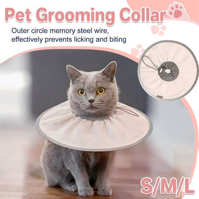 Pet Recovery Collar Cat Neck Cone Anti Licking Biting Protective Collar Healing