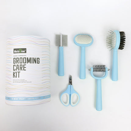 Small Pet Grooming Kit Comb Brush Nail Clipper Set Cat Dog Hair Care Essentials