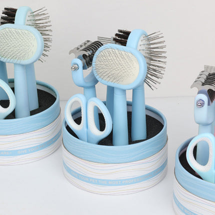 Small Pet Grooming Kit Comb Brush Nail Clipper Set Cat Dog Hair Care Essentials