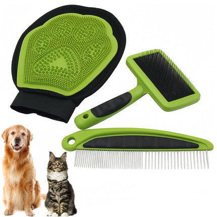 3PCS Pet Grooming Cleaning Kit Pet Hair Remover Tools for Home Pet Care Supplies