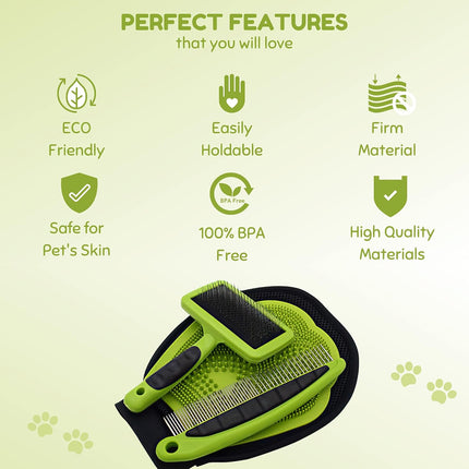 3PCS Pet Grooming Cleaning Kit Pet Hair Remover Tools for Home Pet Care Supplies