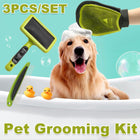 3PCS Pet Grooming Cleaning Kit Pet Hair Remover Tools for Home Pet Care Supplies