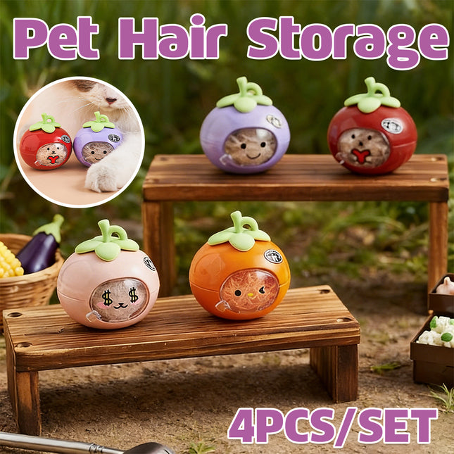 Pet Hair Storage Organizer Transparent Dustproof for Cats Dogs Grooming Decor