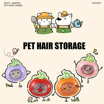 Pet Hair Storage Organizer Transparent Dustproof for Cats Dogs Grooming Decor