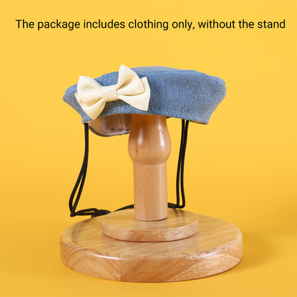 Pet Clothes Set Lace Bib with Hat Soft Cotton for Dogs Cats Wear Decoration