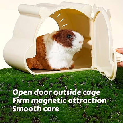 Plastic Hamster Hideout House with Open Door 16cm
